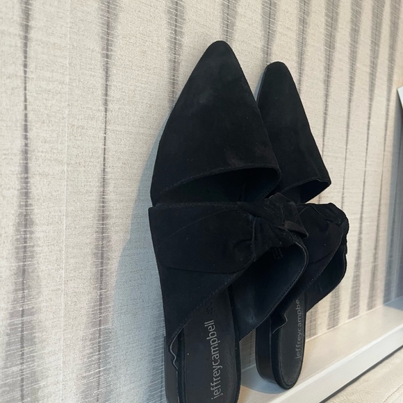 Jeffrey Campbell Suede Mules with bow - Picture 2 of 4